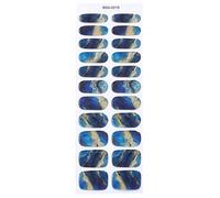 Lot de 22 bandes adhésives pour ongles en gel sans séchage UV, application facile pour un look professionnel