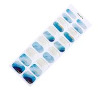 Lot de 22 bandes autocollantes en gel pour ongles - Sans durcissement UV - Art nécessaire - Application facile - Pour un look professionnel
