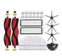 Lot de 22 brosses de rechange Hepa pour aspirateur Xi-aomi Roboro-ck S50 S6 S60 S65 S55 S5 Noir