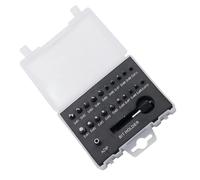 Lot de 22 extracteurs de vis, kit Easy Out avec porte-embout à dégagement rapide, extracteur en acier allié pour vis abîmées ou cassées, pour meubles, appareils et matériel, finition argent