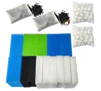 Lot de 22 filtres de rechange pour aquarium compatibles avec Juwel Bioflow Filter M Compact 3.0, comprend des filtres fins, des filtres à charbon, des filtres grossiers, des filtres à nitrate et des