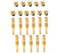 Lot de 22 kits de jet de carburateur pour motos Honda et VTT, débit de carburant de précision, plusieurs tailles, matériau cuivre, couleur or, mise à niveau des performances du moteur