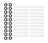 Lot de 22 manchons de rouleau silencieux pour porte de garage, bagues de charnière en ABS et acier inoxydable, diamètre intérieur de 11 mm pour un fonctionnement fluide, kit facile à installer avec