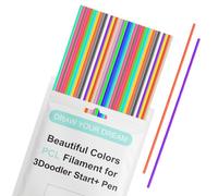 Lot de 22 mines de 22 couleurs pour stylo 3D Doodler Start - Filament PCL à basse température d'impression - 15 cm x 22 pièces - Parfait pour les projets créatifs, les anniversaires d'enfants et les