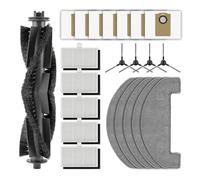 Lot de 22 pièces de rechange MS1 MAX compatibles avec aspirateur robot MONSGA MS1 MAX, 1 brosse à rouleau, 4 brosses latérales, 7 sacs à poussière, 5 filtres HEPA avec filtres en mousse, 5 serpillères