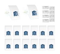 Lot de 22 pièces de rechange pour aspirateur Miele GN 3D Classic C1 Complete C2 C3 S8340 Series (14 sacs d'aspirateur S8340 avec 4 filtres d'évacuation d'air et 4 filtres de protection du moteur)