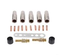 Lot de 22 pièces d'usure pour MB15AK pour brûleur de soudage mig MAG Buses électriques en cuivre haute conductivité 0,6 mm pour accessoires de soudage MB15AK Kit de rechange universel pour appareils