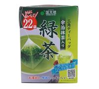 Lot de 22 sachets de thé japonais pyramide Kunitaro Thé vert avec Uji Matcha, 44 g