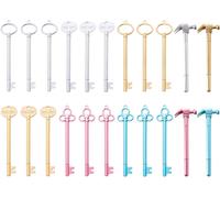 Lot De 22 Stylos À Bille En Forme De Clé,Stylo Gel À Encre Couleur,Stylo À Bille Marteau,Outils Éducatifs Créatifs