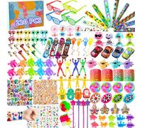 Lot de 220 sacs de fête unisexes pour enfants - Assortiment de jouets pour récompenses de salle de classe - Pour garçons et filles - Cadeau d'anniversaire - Jouet en vrac pour jeu d'école