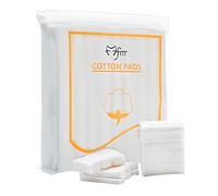 Lot de 222 tampons en coton carrés blancs pour le visage, les lèvres et les yeux, démaquillant, doux et non pelucheux, double face, triple couche, pour tonifier le visage et vernis à ongles