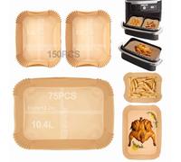 Lot de 225 feuilles de cuisson jetables Airfryer pour Ninja Flex Drawer Dual Zone AF500EU 10,4 l - Accessoire pour friteuse à air chaud Ninja Foodi AF500EU AF500EUCP Airfryer compatible avec Cecotec