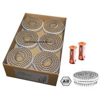 Lot de 2250 clous adhésifs 2,8 x 26 mm A2 pour cloueuse adhésive IM45GN 2 x gaz