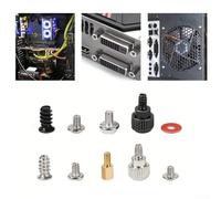 Lot de 228 vis PC en laiton en acier pour carte mère HDD PC - Kit de 228 pièces pour boîtier, ventilateur, ordinateur, kit de 228 pièces pour bricolage, montage PC, réparation, assortiment de 228 vis
