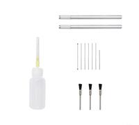 Lot de 23 brosses de nettoyage en nylon pour Hvlp Gravity Wire Cleaning Spray Holder avec kit de rangement Outils d'aspiration Alimentation Airbrush Pression - Entretien automobile