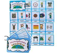 Lot de 23 cartes de vœux homophones en anglais | Cartes de mots de poche pour apprentissage de la grammaire | Parfait pour les enseignants et les thérapeutes autistes