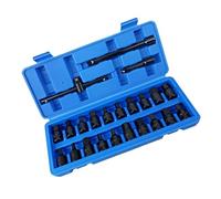 Lot de 23 douilles de boulon de carter d'huile avec étui de rangement pour garage, atelier, mécanicien, bricoleur automobile et usage professionnel