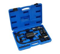 Lot de 23 extracteurs d'injecteurs diesel pneumatiques avec 19 adaptateurs et pression de travail de 5 à 8 bar, extracteur en acier 45#, kit d'outils de retrait d'injecteurs pour ateliers automobiles