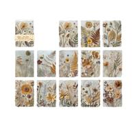 Lot de 23 feuilles de papier gaufré en forme de fleur pour scrapbooking, décoration pour journal, album photo, projet d'artisanat en relief