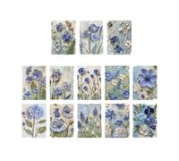 Lot de 23 feuilles de papier gaufré en forme de fleur pour scrapbooking, décoration pour journal, album photo, projet d'artisanat en relief