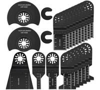 Lot de 23 lames de scie multifonction, outil multifonction pour Bosch, Fin, Multimaster, Ryobi, Makita