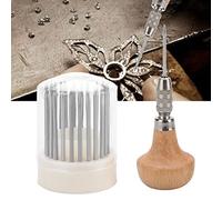 23pcs Perles Outils Set Graver Beader pour Diamant Pierre Réglage Graver Bijoux Outil