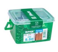 Vis terrasse tête cylindrique torx Spax 5x50mm - 230 pièces