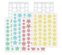 Lot de 232 patchs hydrocolloïdes pour le soin de l'acné Motif étoiles et ronds Multicolore