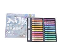 Lot de 24/36/48 couleurs pastel à l'huile douce à l'huile pastel, peinture artistique, art