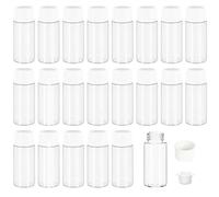 Lot de 24 5mL Flacons à Échantillons en Verre Transparent,Flacons à Échantillons en Verre avec Bouchon à Vis Containers Lab Vial pour Liquide Poudre Échantillons