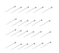 Lot de 24 aiguilles d'appât de pêche pour pêche à la carpe, outils d'épissure de noyau pour perçage de trou d'appât durci