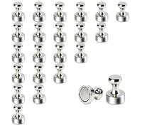 Lot de 24 aimants puissants en néodyme de 12 x 16 mm, mini aimants puissants pour tableau magnétique, réfrigérateur, tableau blanc