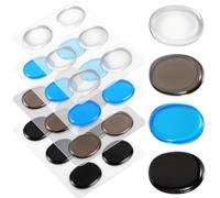 Lot de 24 amortisseurs de tambour en gel - Amortisseurs de tambour souples - Amortisseur de tambour en silicone transparent - Amortissement du bruit - Tambour adhésif - Gel - Mute - Pour une
