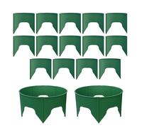 Lot de 24 anneaux de croissance pour - Anneaux d'arrosage profonds emboîtables pour jardin et lotissement | Protection modulaire pour bordures paysagères et racines | Protection anti-UV pour