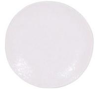 Lot de 24 assiettes DENA de présentation, Assiette plate à steak occidental en porcelaine blanc - Diamètre 15 x hauteur 1,5 cm Blanc