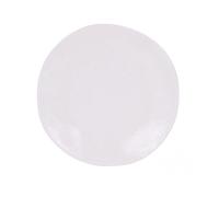 Lot de 24 assiettes DENA de présentation, plat à servir en porcelaine blanc - Diamètre 22 x hauteur 1,5 cm Blanc