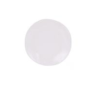 Lot de 24 assiettes DENA de présentation, plat à servir en porcelaine blanc - Diamètre 22 x hauteur 1,5 cm Blanc