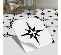 Lot de 24 autocollants de carrelage de sol en vinyle épais et imperméable pour cuisine, salle de bain, décoration d'intérieur (20 cm, #53)