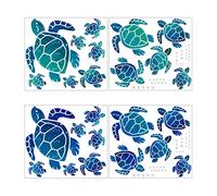 Lot de 24 autocollants muraux en vinyle imperméable pour chambre d'enfant, décoration d'intérieur, jardin d'enfants, aquarium