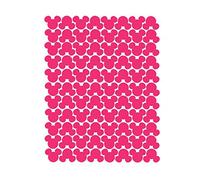 Lot de 24 autocollants muraux en vinyle pour chambre d'enfant Motif tête de Mickey Mouse Rose Rouge