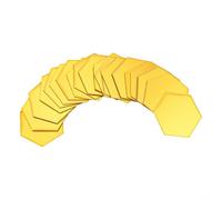 Lot de 24 autocollants muraux hexagonaux effet miroir 3D amovibles pour salle de jeux d'enfants
