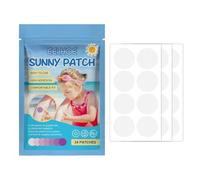Lot de 24 autocollants UV pour crème solaire, autocollants de protection solaire à réappliquer, autocollants de détection UV imperméables, rappel de détection UV, patch UV adulte, imperméable