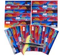 Lot de 24 avions planeurs en polystyrène, planeurs en polystyrène pour enfants, avion, avion, pour anniversaire d'enfant, cadeaux d'invités (dinosaures - 24 pièces)