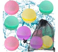 Lot de 24 ballons à eau réutilisables, ballons à eau réutilisables pour jouets et jeux d'extérieur, balles d'été pour piscine et jardin, jouets pour enfants et adultes, garçons et filles