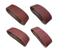 Lot de 24 bandes abrasives 75 x 533 mm grains assortis 40/60/80/120, bande abrasive en oxyde d'aluminium pour peinture sur bois et métal, compatible avec les ponceuses Bs, Ferm, Skil