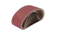 Lot de 24 bandes abrasives en oxyde d'aluminium 75 x 533 mm pour bois, peinture, plastique, plâtre et métaux légers, compatibles avec les ponceuses à bande Ferm, BS Skil