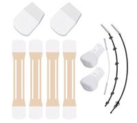 Lot de 24 bandes de cou invisibles et hautement élastiques pour le double menton et la mâchoire, améliorer les rides et les rides, livré avec 1 boîte (40 pièces) de bandes de levage du visage