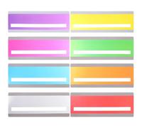 Lot de 24 bandes de guide de lecture colorées pour enseignement des étudiants, règle de lecture