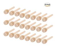 Lot de 24 bâtonnets à miel en bois, légers, écologiques, non toxiques, sans danger pour arroser le miel, le sirop d'érable, le chocolat fondu et le caramel, 7,6 cm