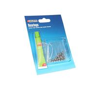 Lot de 24 billes de roulement avec graisse Weldtite 5,556 Argenté